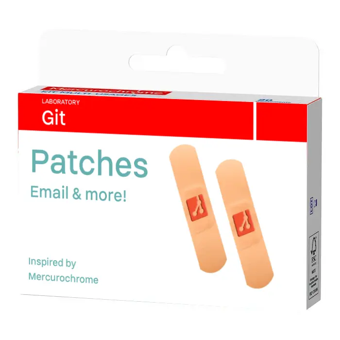Mercurochrome logo with Git